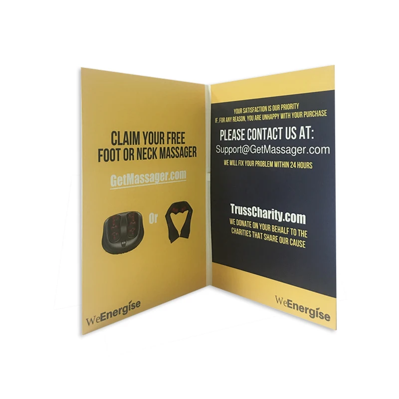 Customized music card with recording sound birthday thank you christmas greeting cards