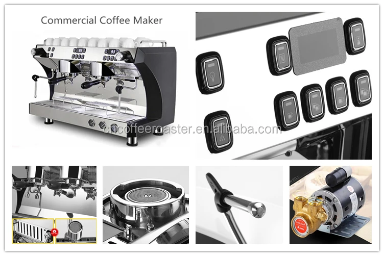 Semi-automatic Italy Commercial Coffee Machine Dongyi Espresso Double Heads Coffee Maker Machine