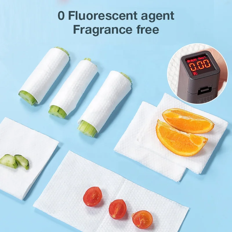 Eco-friendly One-time washcloth super soft cotton  towel baby dry wet dual-use wipe face paper towel