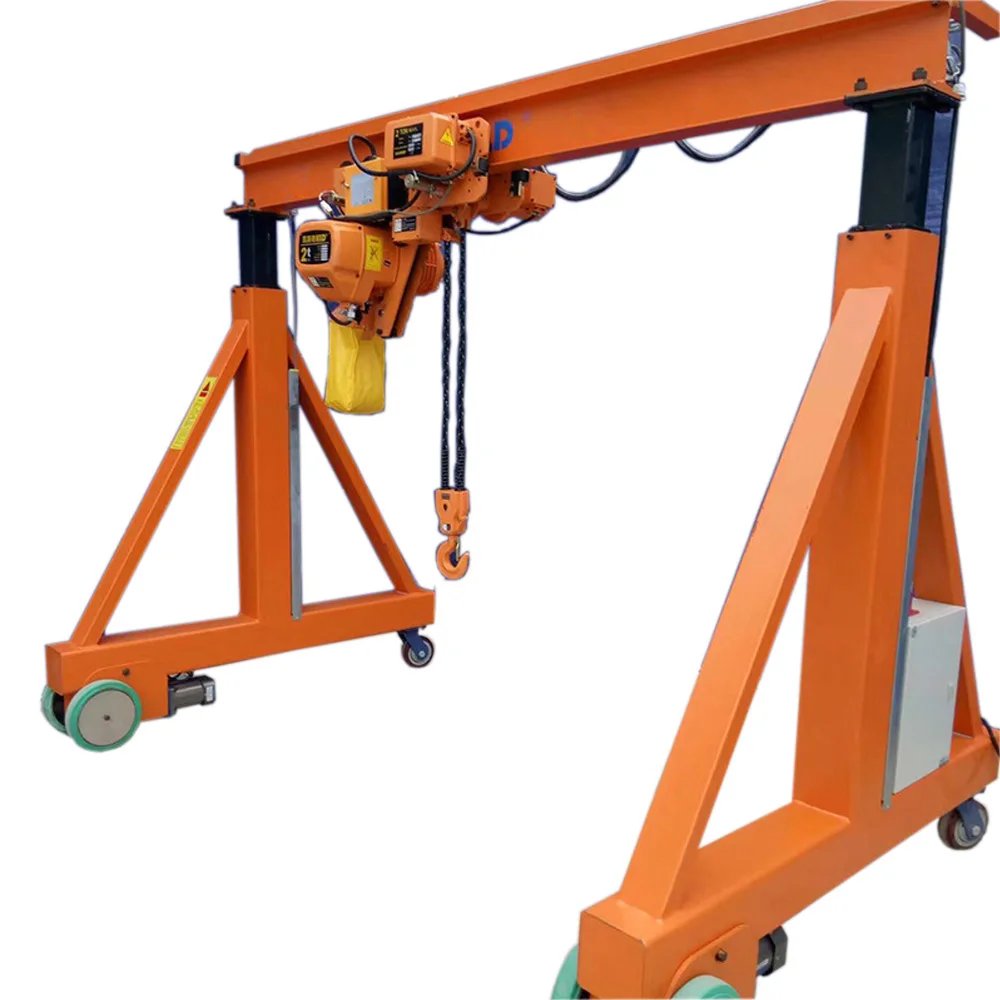 ISO certificate 1-5ton electric mini portable gantry crane for sale