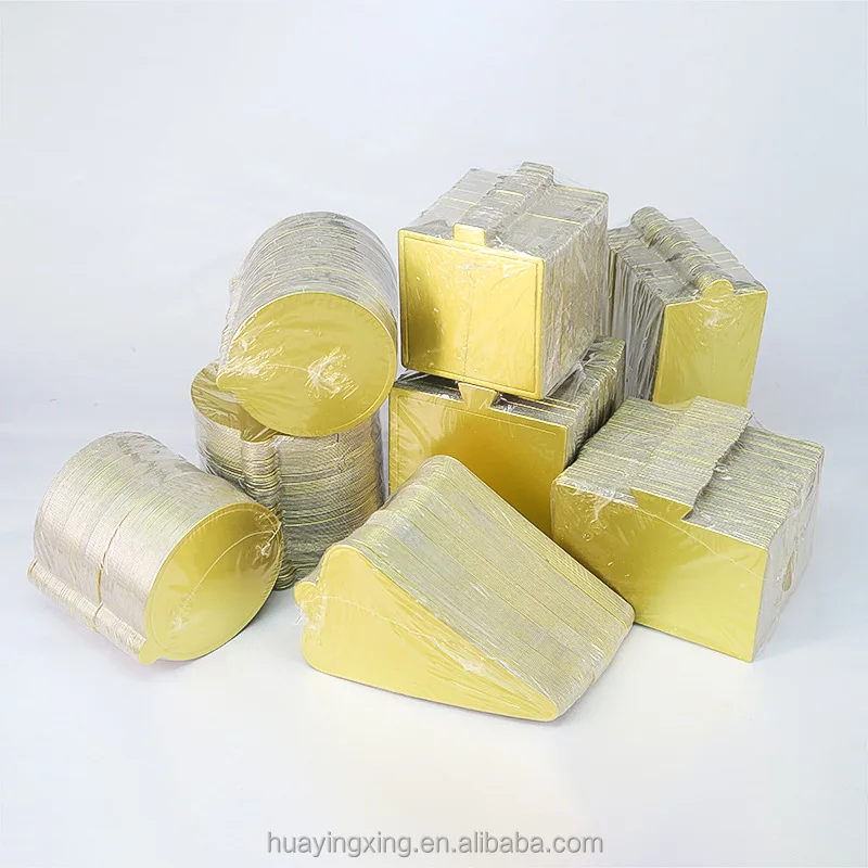 Multi Shape Dessert Tray Christmas Cake Decoration Tools Paper Board Golden Mousse Mat Bottom Foam Cake Base Boards Pad Ciasto