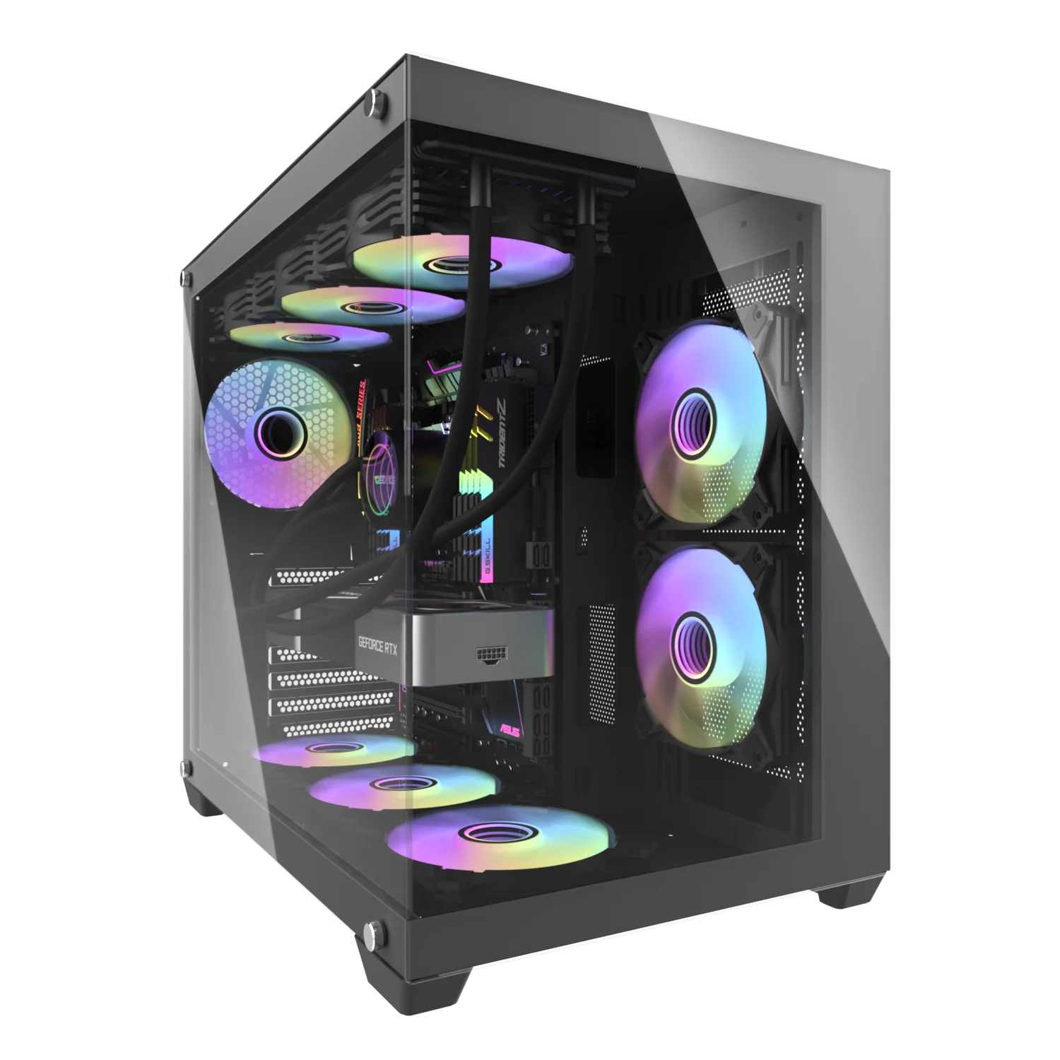 Aigo C285P ATX Customized OEM PC Case Gabinetet PC Gaming Hardware Gaming Computer Case PC Towers