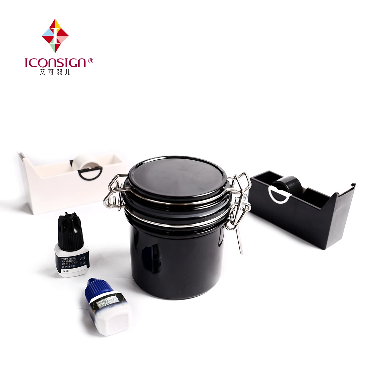 Контейнер для клея, высококачественный удобный контейнер для клея для наращивания ресниц с индивидуальным контейнером для клея