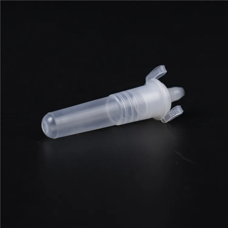 A saliva collection funnel and a dropper extraction tube used for saliva collection and extraction