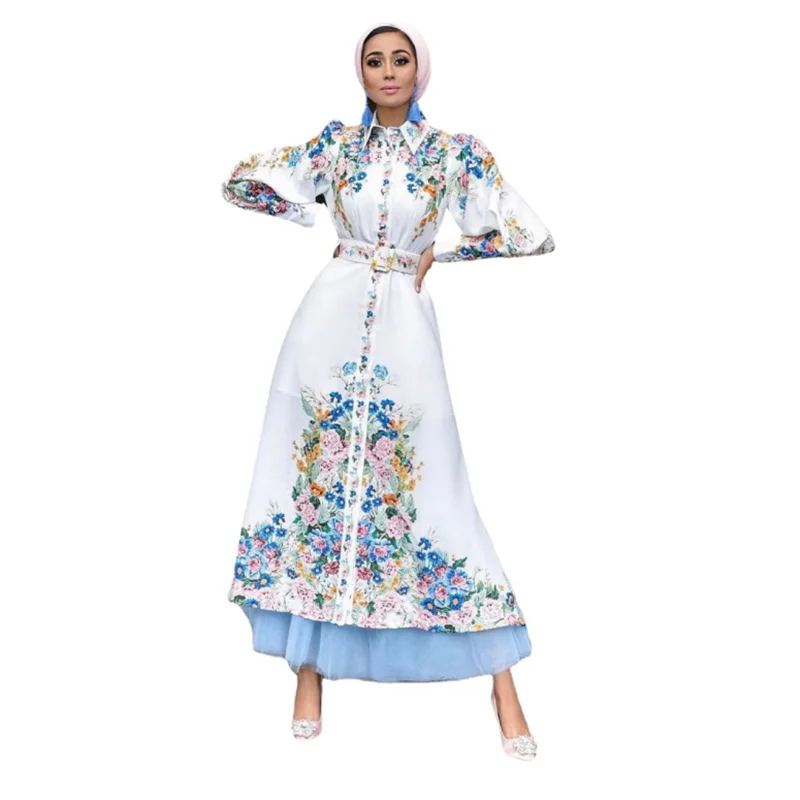 Comfortable and soft fabric muslim dress women islamic clothing