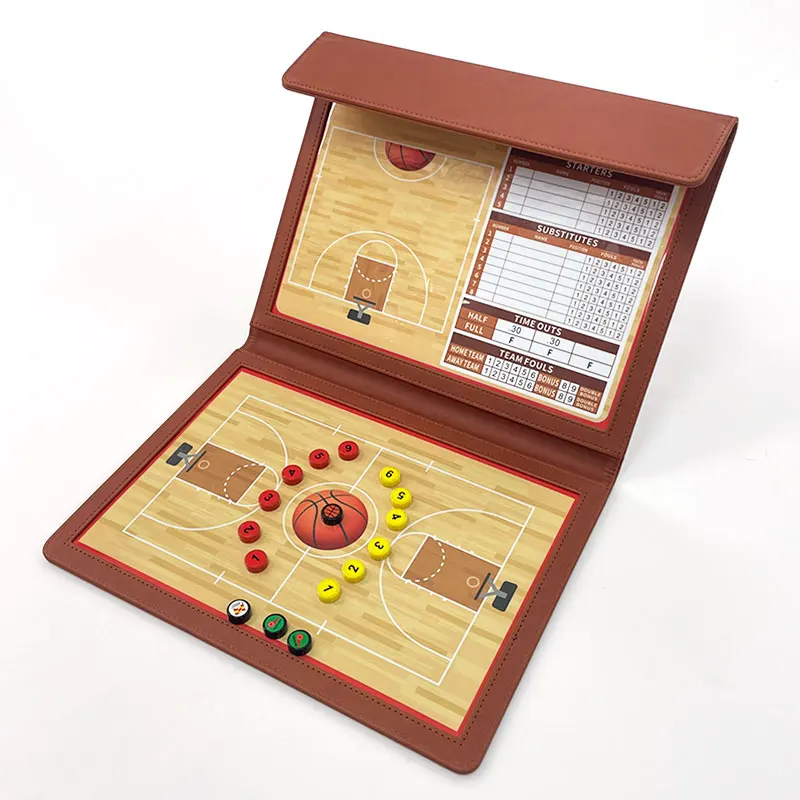 Magnetic double-sided folding this can be written to erase game coach basketball tactics board