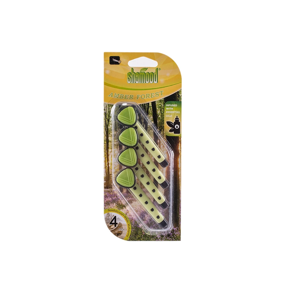 Car Air Freshener Vent Clip with Fragrances Solid Perfume Long Lasting Scent Manufactory Logo OEM 4pcs/pack