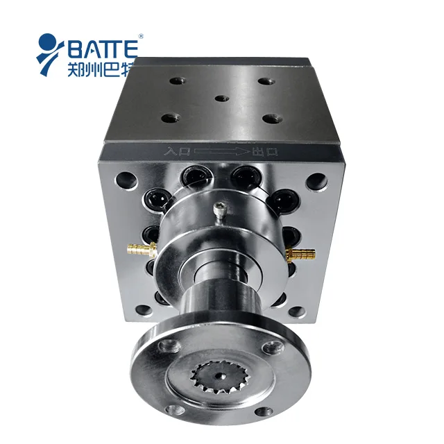 stainless steel polymer transportation pp sheet gear melt pump extruder for plastic granules