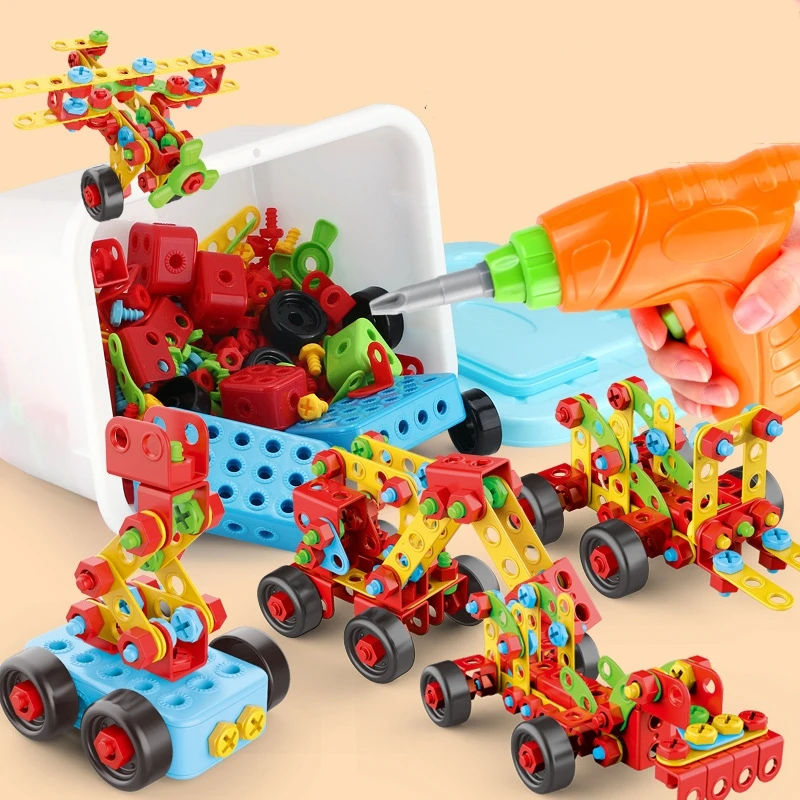 288 pcs Kids DIY Puzzle Toy STEM Focus Twist Block Building Toy Pressure Assembly Building Block Game Toy Gift