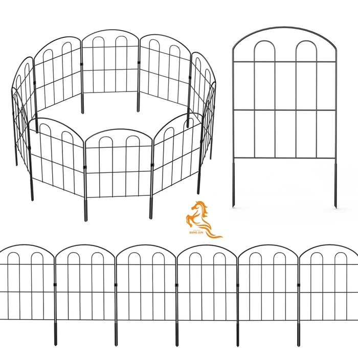 customizable ideas decorative solid black iron steel wire metal homes and garden fencing panels