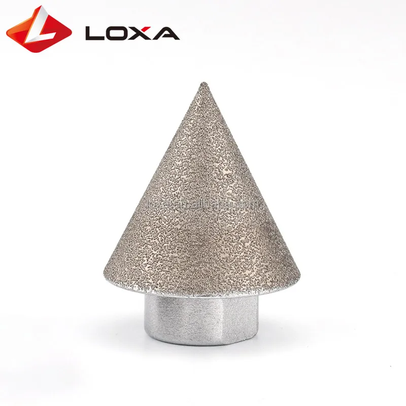Factory Vacuum Brazed Diamond For Polishing And Drilling Cone-shaped Router Bit
