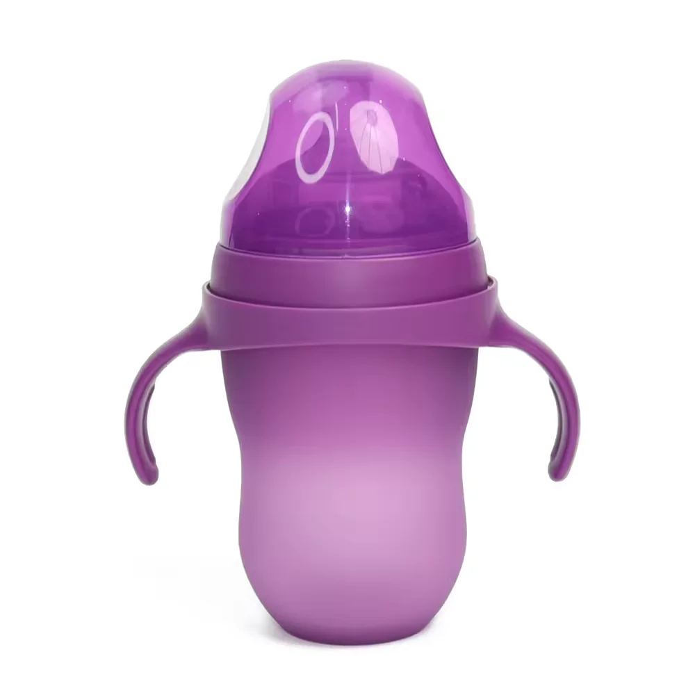 New Bpa Free Silicone Grade Food Baby Feeding Tool Nipple Straw Bottle Standard Unisex Household Baby Feeding Milk Bottles