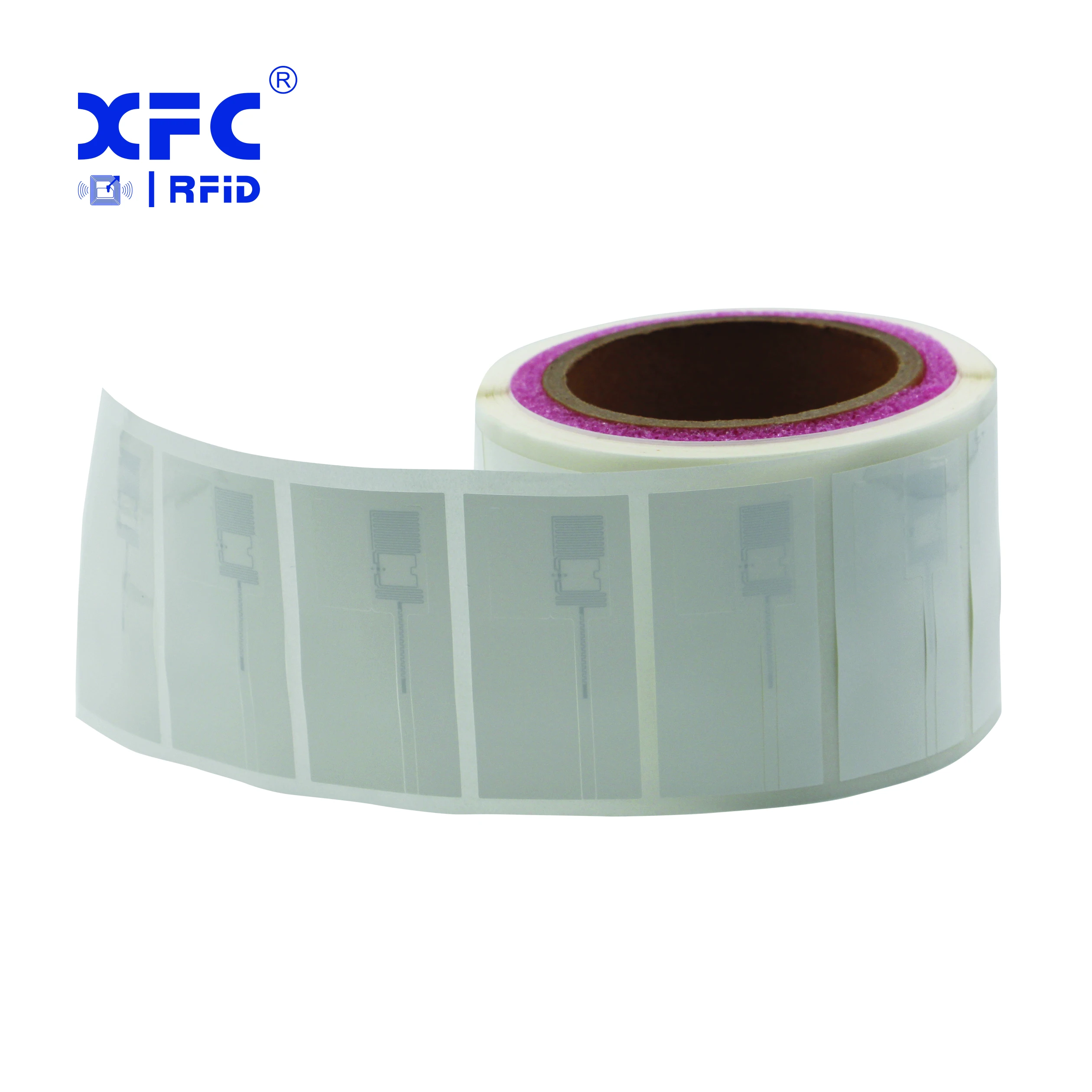 Customized logo folded space price RFID label  chip M730  luxury jewelry tag self adhesive label ring seal sticker