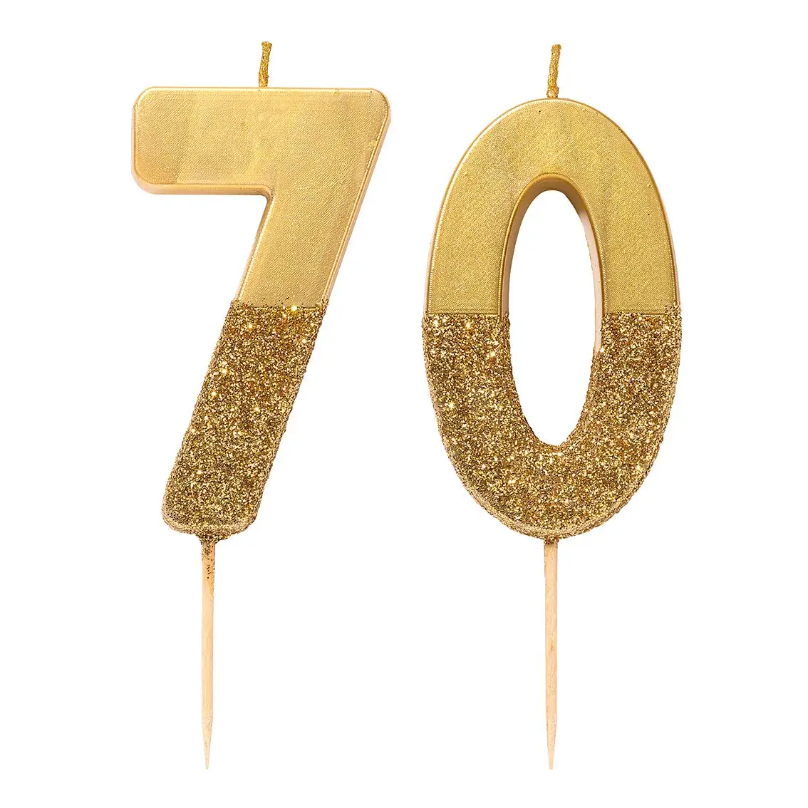 Glitter Number Candle-Premium Cake Topper Decoration Birthday Candles for Kids Adults 21st Birthday Party Anniversary