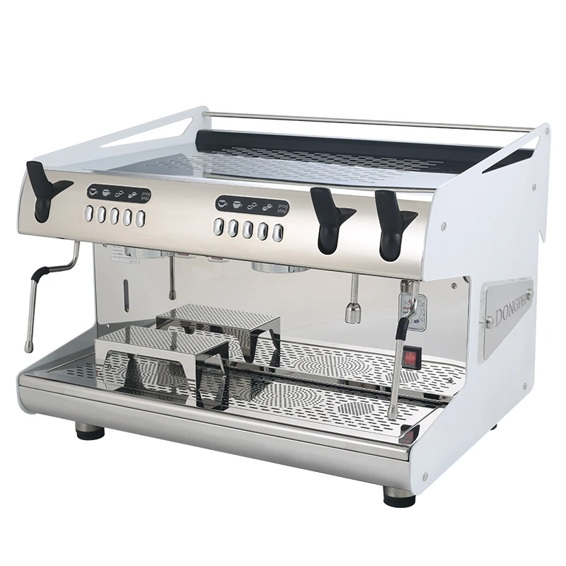 double head semi automatic 9 bar commercial coffee machine
