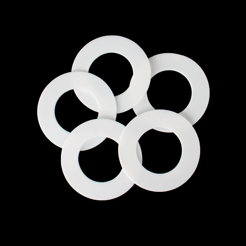 PTFE gasket custom processing high temperature PTFE flange plastic PTFE pressure gauge seals