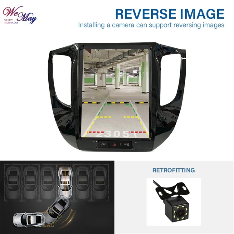 Wemay Android автомобильный 12 1 дюймовый TFT LCD 2din мультимедийный аудио видео MP4 MP5 DVD плеер для Mitsubishi L200 2015-2018