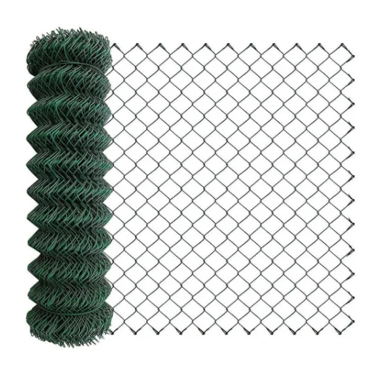 High quality commercial 9 gauge galvanized chain link mesh metal cyclone wire fence