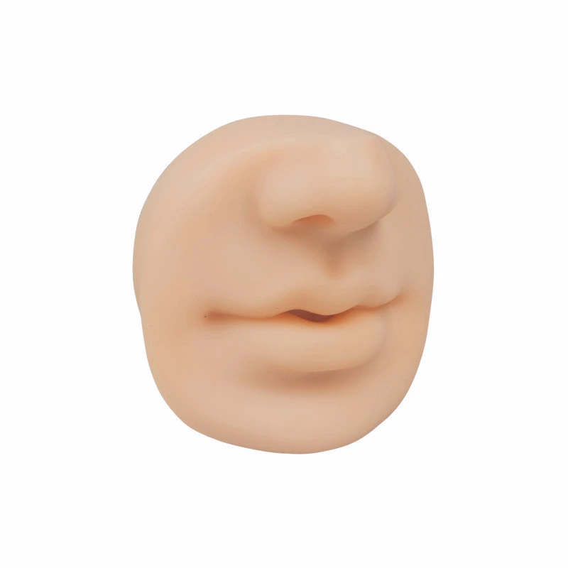 5D Artificial Lip Nose Silicone Fake Model Piercing Stud Practice Tools Display Fake Face Body Tattoo Face Belly Navel