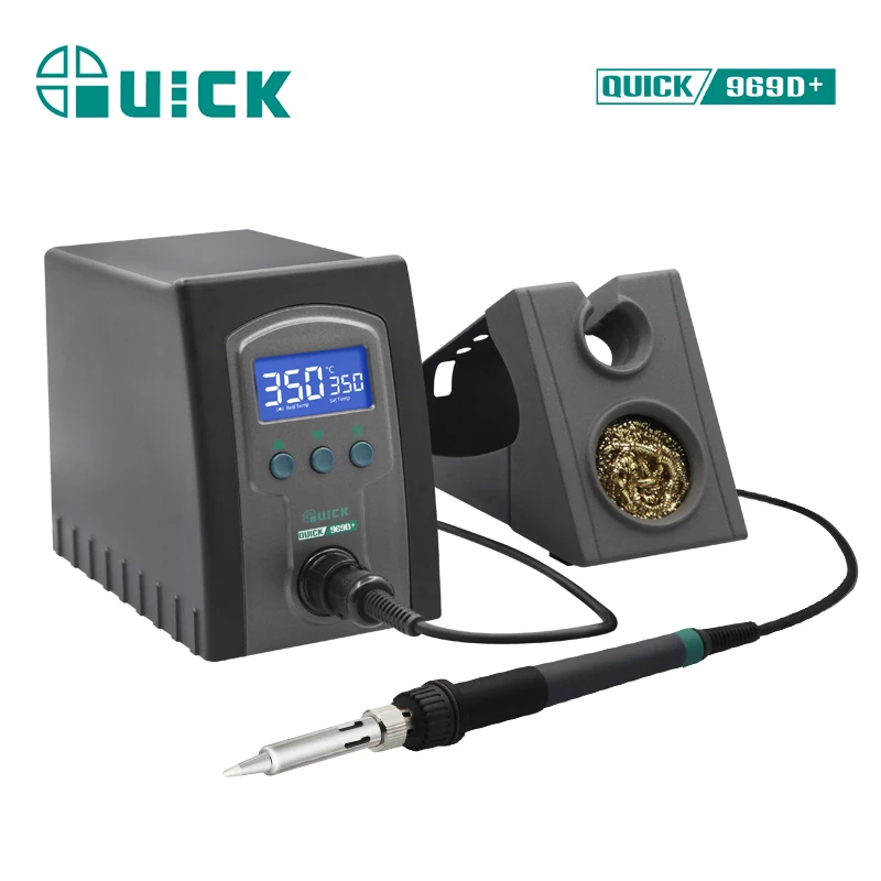 Reasonable price Soldering Iron 70Watts with Adjustable Temperature Controlled soldering station Quick 969D+