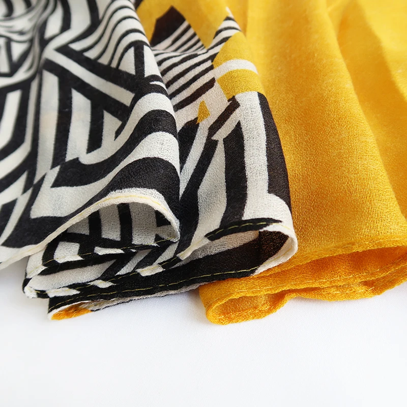 
China Supplier Quality Shawls Scarf For Women Winter Scarf Cotton Polyester Fiber Scarves 