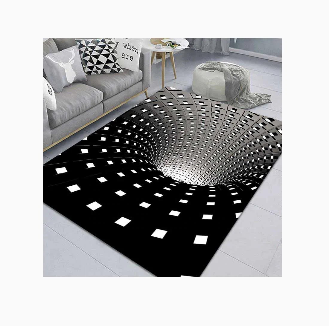 free sample 2022 Illusion Doormat Christmas Decoration Non-Slip Doormat 3D Visual Illusion Carpet
