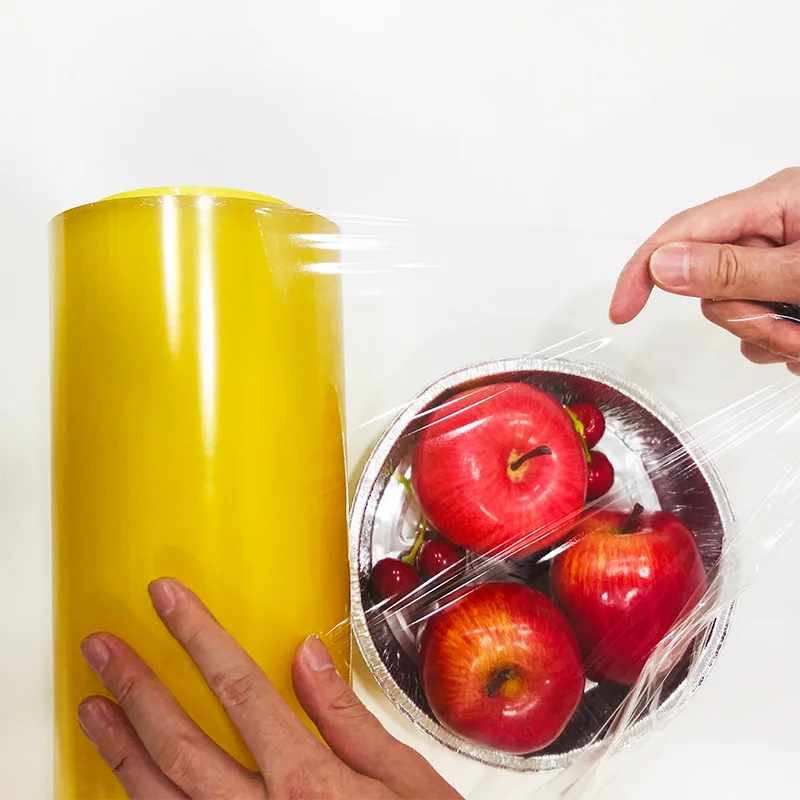
PVC Plastic Food Wrap Wrapping Packaging Roll for Household Kitchen 