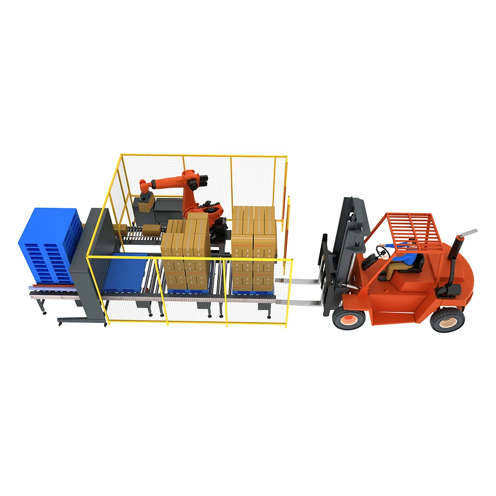 Industrial Pallet Kuka Delta Robot Arm Electric Palletizer Gripper For Bottles