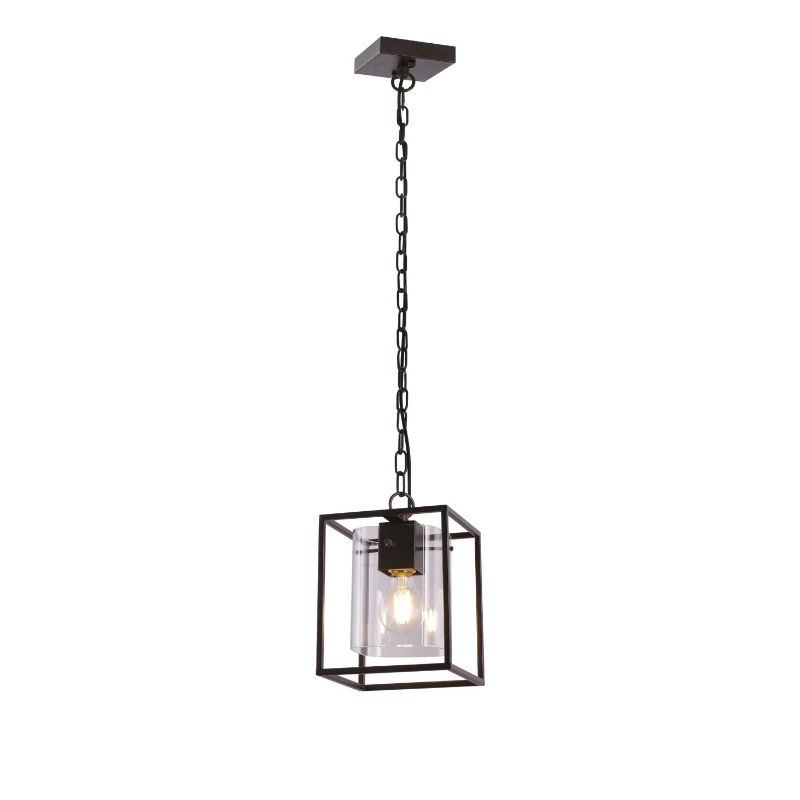 galtlap 17*17*150CM restoration hardware iron glass vintage industrial hang chandelier