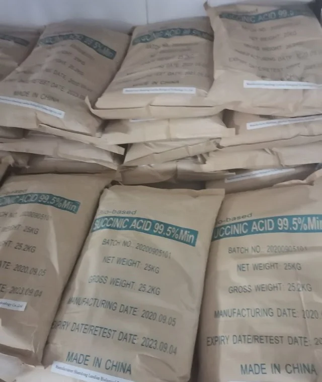 Bio-Based Succinic acid CAS 110-15-6  manufacturing bio-degradable PBS PBST PBSA