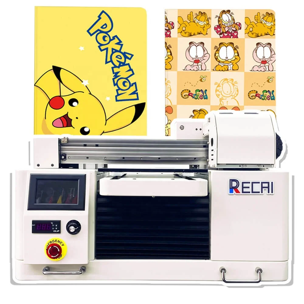 
UV Printer Available In All Sizes RECAI A1/A3/A4 LED UV Flatbed Printer Acrylic Bottle PVC Box Ball Phone Case UV Printer 