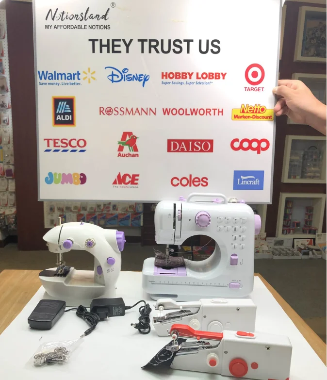 201  Household Mini Multi-function Domestic  Electric Home overlock Sewing Machine with sewing kit set sewing machines