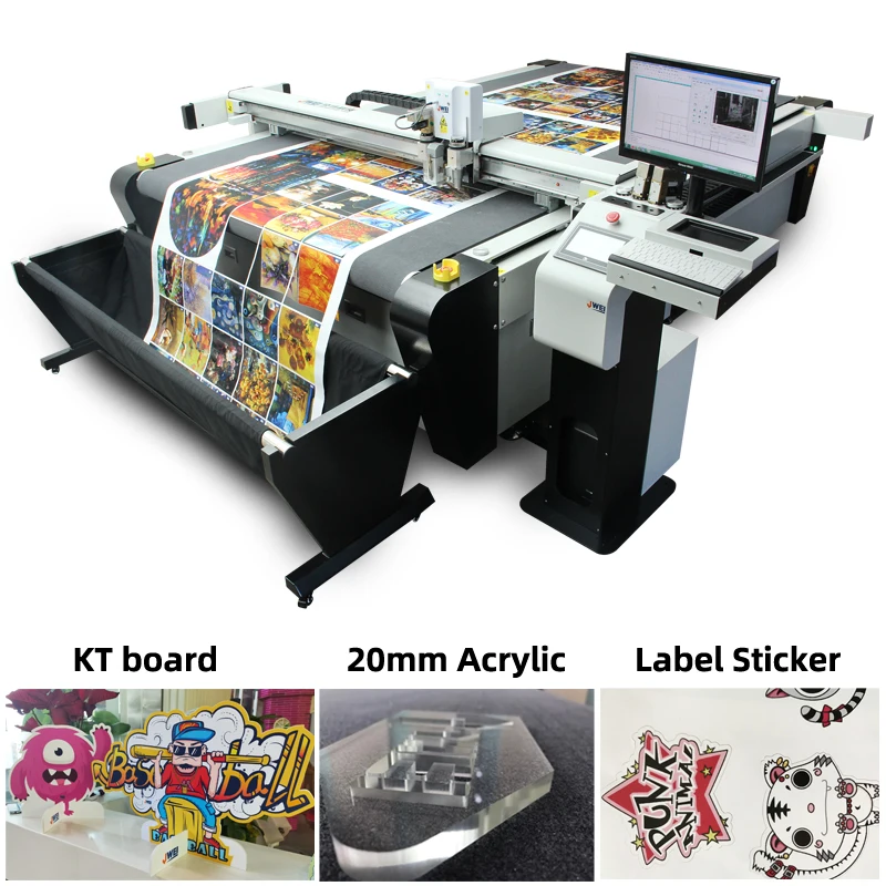 China cutter plotter manufacturer produce corrugated cardboard vinyl flatbed cutting plotter