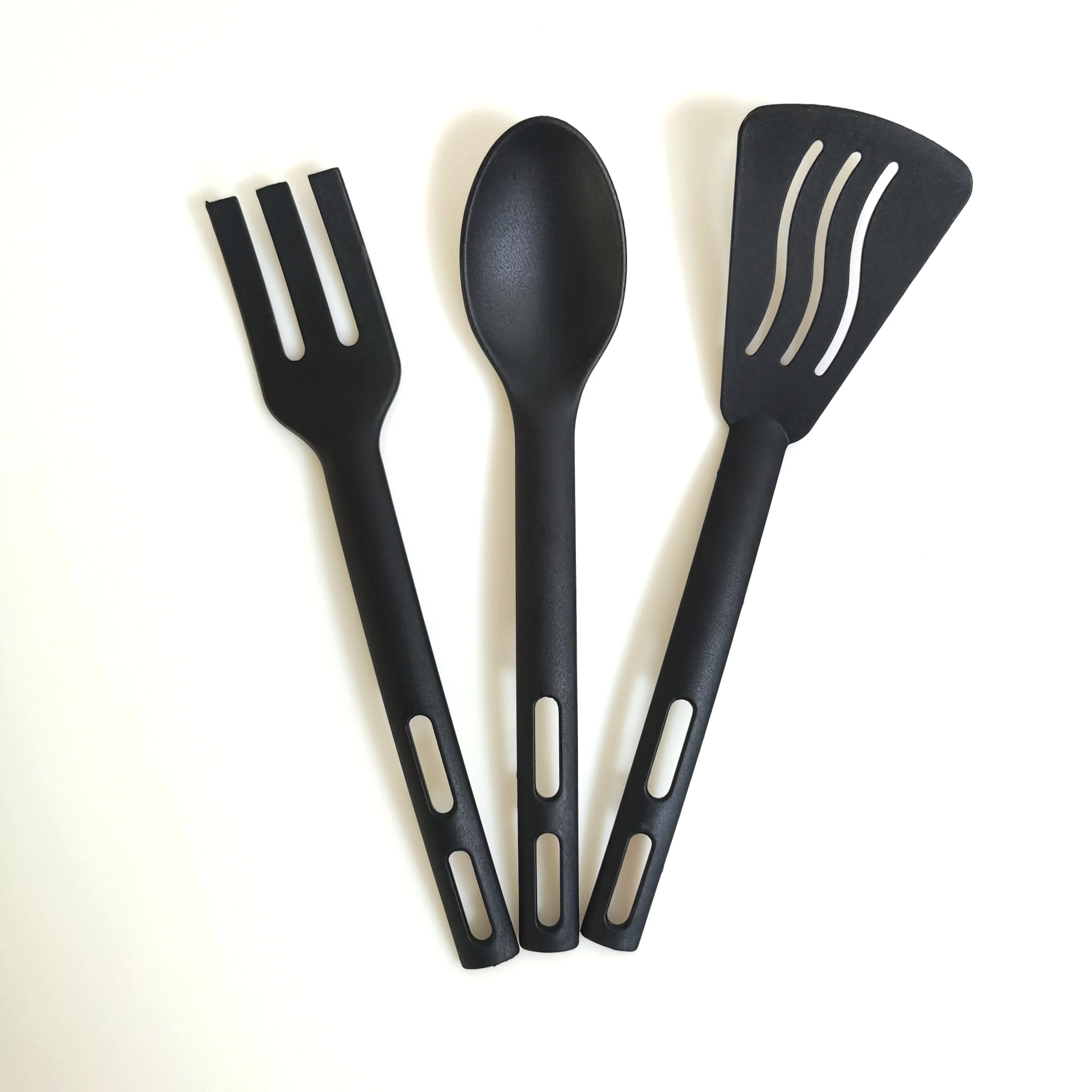 2021 hot sale kitchen utensil nylon kitchen utensil heat-resistant fork and spoon turner 3-piece set