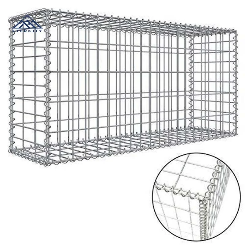 china factory supply 4.0mm Galvanized Steel Welded Gabion Box Retaining Wall Gabion Basket 2*1*1m Gabion Mattress
