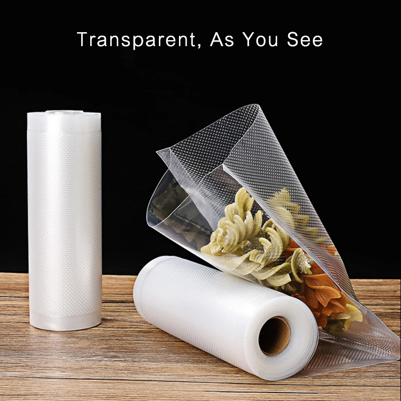 Kitchen Food Vacuum Bag Storage Bags For Vacuum Sealer Packaging Rolls Food Fresh Saver Vacuum Bags