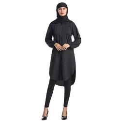 Cheap Muslim Dress Dubai Women Long Casual Blouse Long Sleeve Shirt
