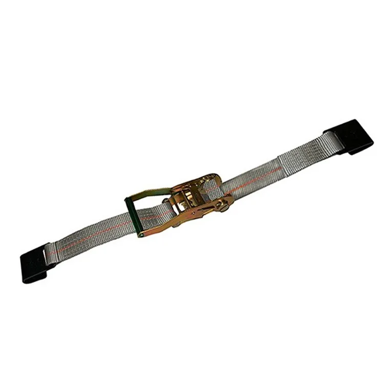 Yellow Automotive Polyester Cargo Strap Webbing Straps Flat Ratchet Straps