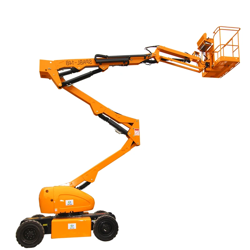 Powerful Towable Articulated Boom Lift for Construction Site Operations with Ease
