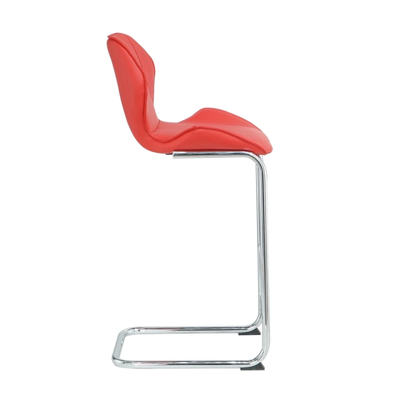 Chinese Company Cheap Bar Stools Party Event Club Home Counter High Foot Short Shape Back PU Bar Chair For Sales