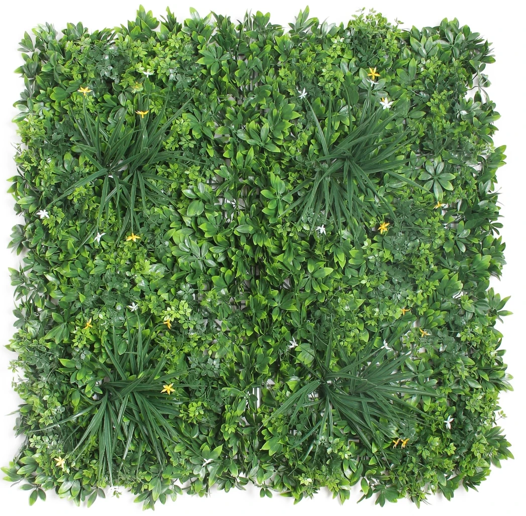 Factory wholesale artificial artificial greenery panels vertical boxwood foliage hedge plastic green wall