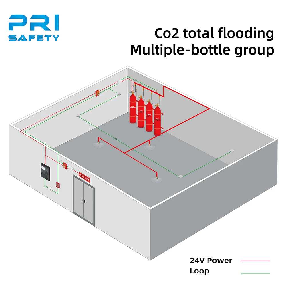 Total Flooding Fire Prevention and Control with CO2 Fire System