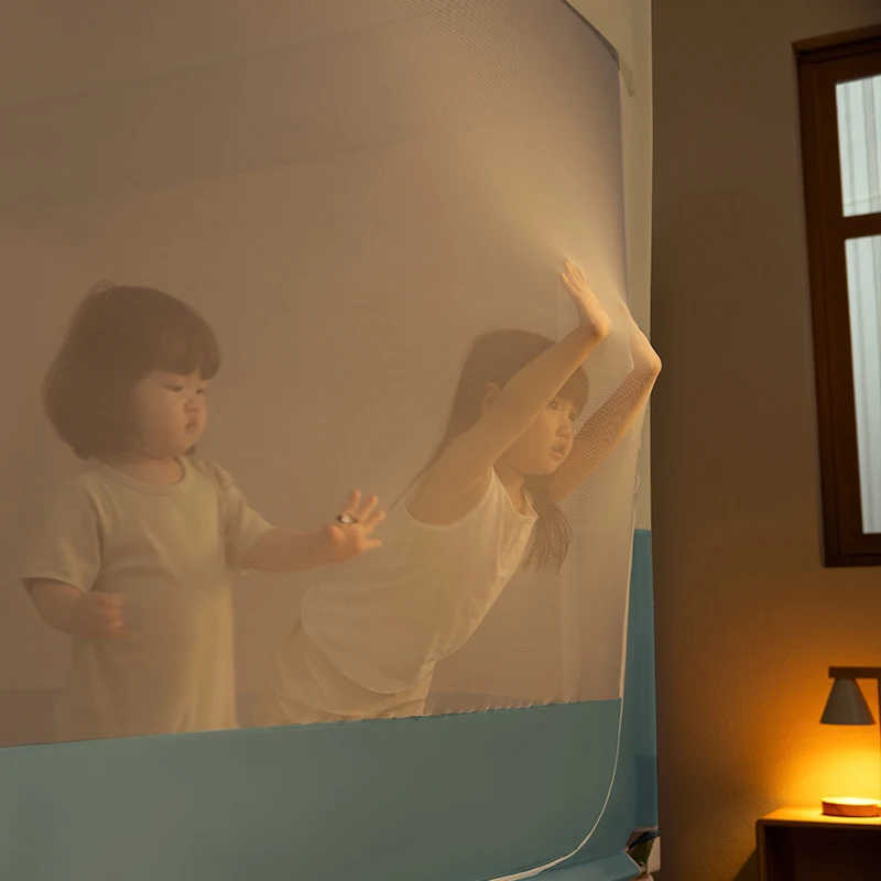 Medoga Cartoon Travel bedrail Bumper Folding Bebe Playpen Barrie General Soft Gate Queen Size Guardrail