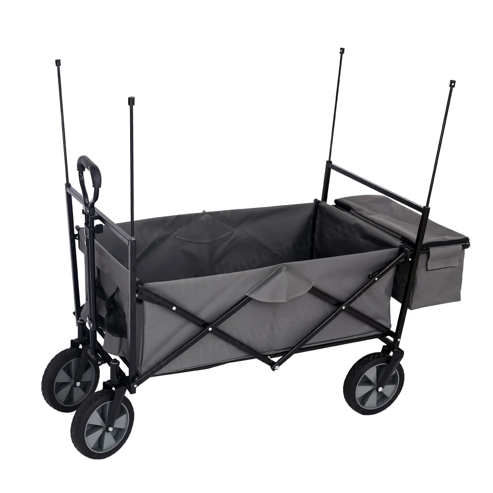 Cheap price camping foldable wagon garden folding wagon cart for outdoor  picnic garden using