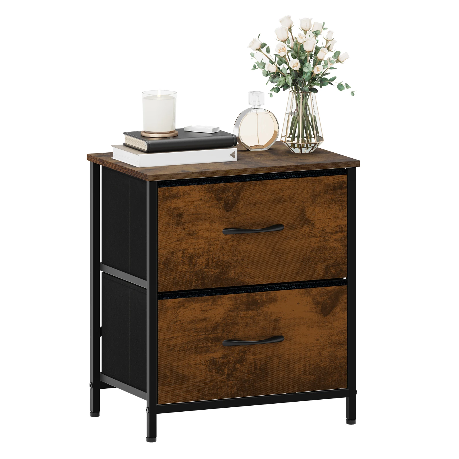 Factory Price Bedbeside Drawer Bedroom White Wood Modern Nightstands