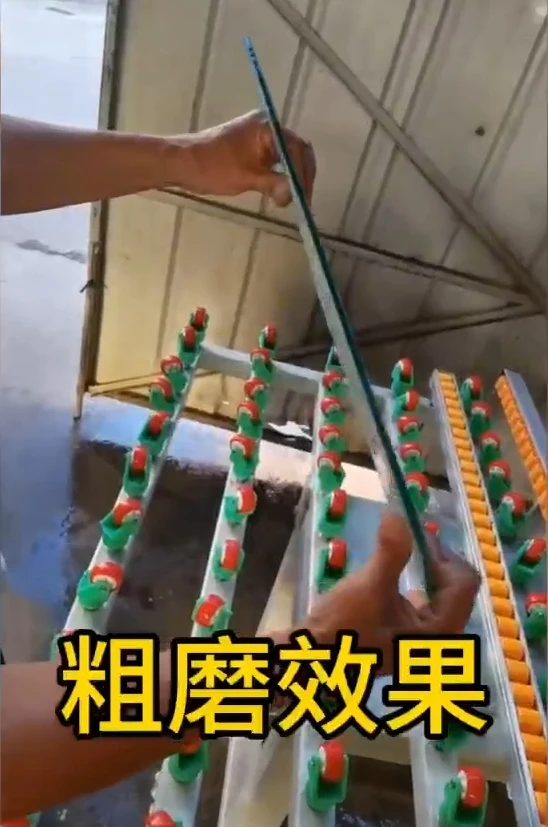 Horizontal glass edging machine Small single side glass linear edging machine glass film removal machine