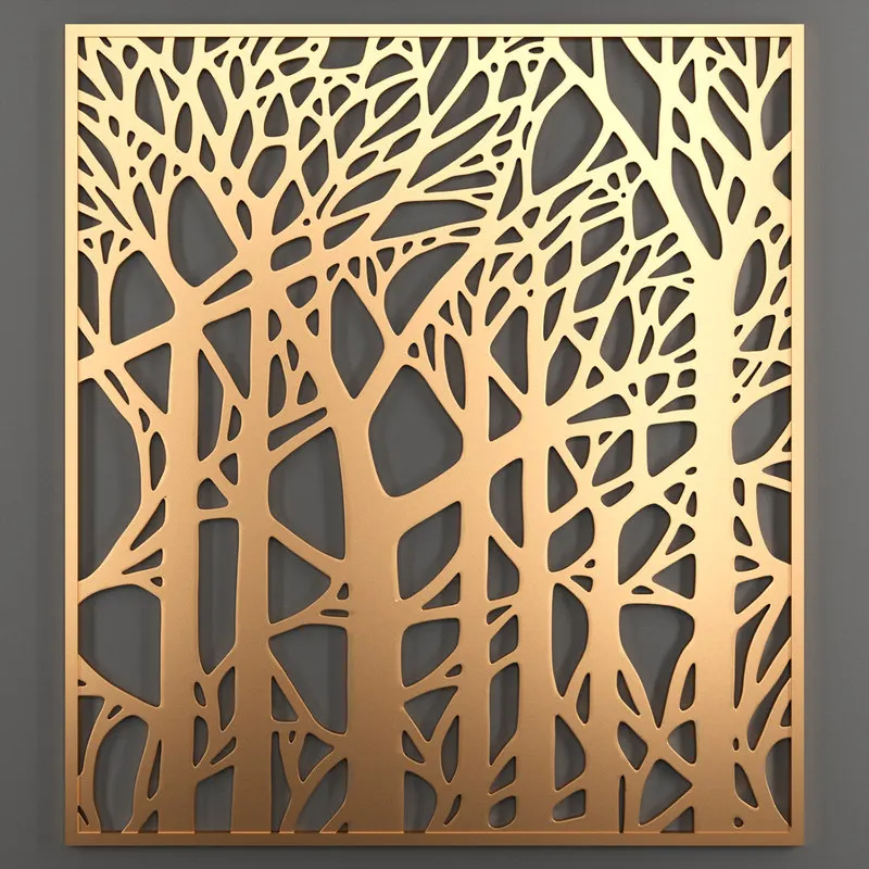 Black Laser Cut Decorative Aluminum Privacy Panels Designs For Fence Screen And Pergola