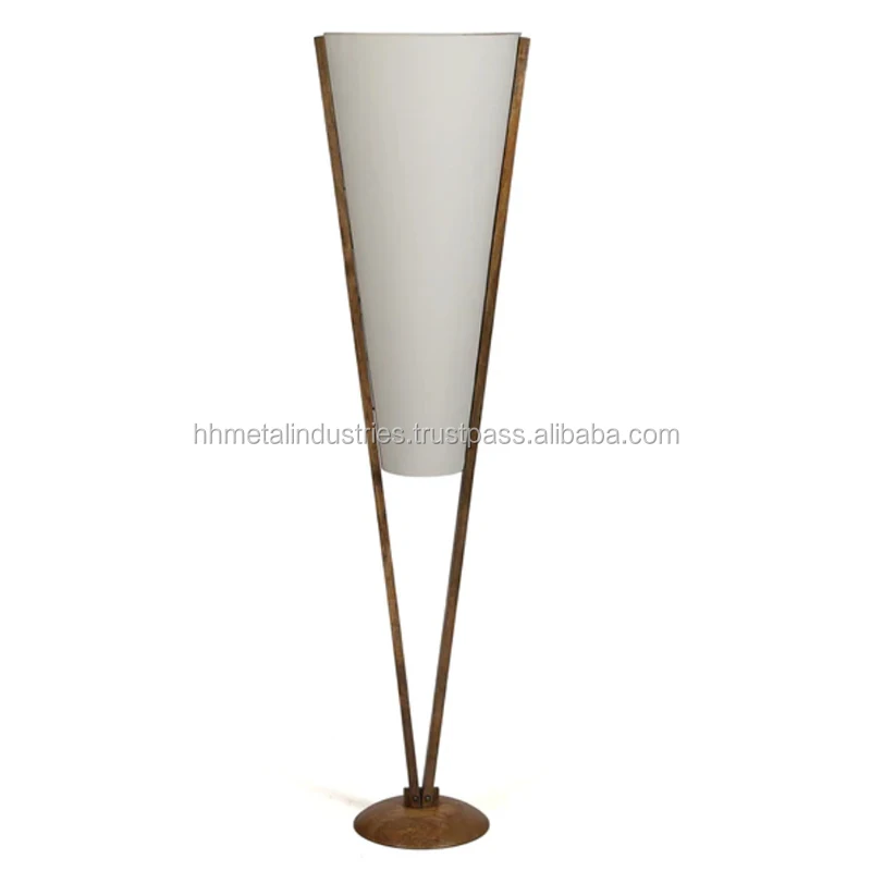 V shaped Standing Decor Floor Lamp with Shade for Restaurant Interior Home Hotel
