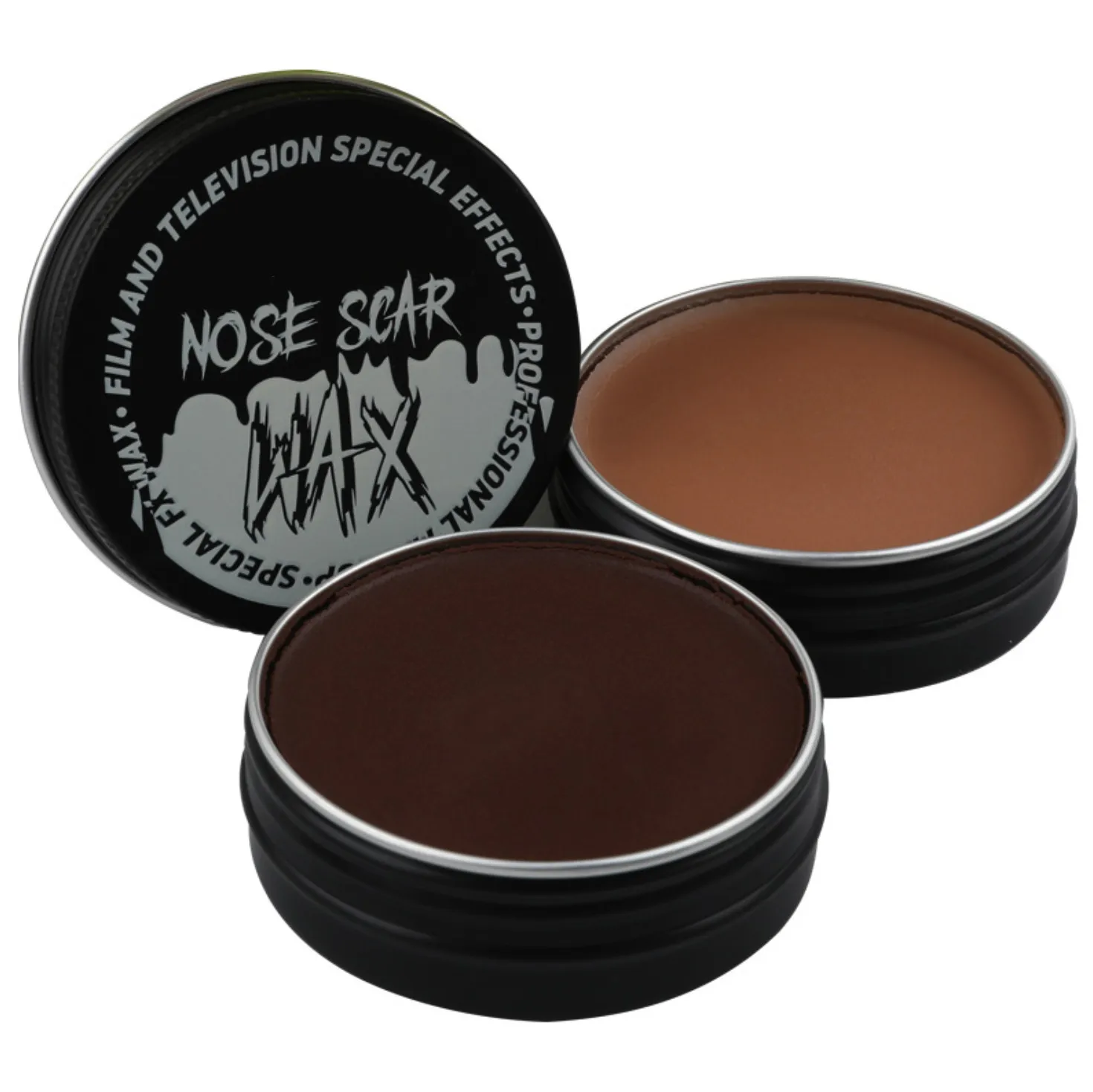 Cosmetic skin wax 3 colors sensitive skin wax fancy waterproof halloween makeup face and body  painting supplies with tin box