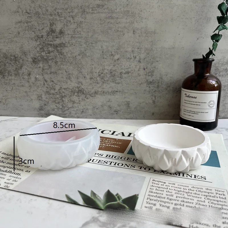 Silicone Resin Jar Mold with Lid for Epoxy Resin, Epoxy Molds Silicone Storage Container